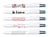 Stylo bille 4 couleurs - noir, rouge, bleu, vert - 4 Colours Messages Love -  1 mm - moyen - BIC