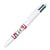 Stylo bille 4 couleurs - Message "Toi + Moi" -  1 mm - moyen - BIC