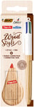 Coffret Stylo bille 4 couleur Mini Correcteur - Bois