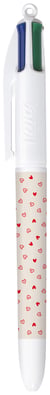 Stylo bille Bic - 4 Couleurs - Bleu, Vert, Rouge, Noir - Pointe moyenne