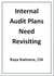 Internal Audit Plans Need Revisiting