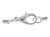 2 fermoirs mousqueton de 12 mm  - Argent - Créalia