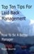 Top Ten Tips for Laid Back Leadership