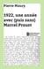 1922, une année avec (puis sans) Marcel Proust