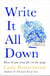 Write It All Down - How to Put Your Life on the Page
