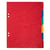 Intercalaires - Exacompta - 17 x 22 cm - 6 onglets - Carton - Multicolore 