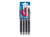 Lot de 4 stylos roller effaçables + étui Pilot - Set 2 Go FriXion Point Clicker - Noir, bleu, rouge, bleu nuit - Pointe fine 