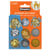 Boîte de 9 pots d'accessoires - Thème or et argent - Résine UV