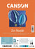 CANSON Iris Vivaldi - Papier dessin - A4 - 25 feuilles - bleu - 240g/m²