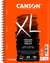 CANSON XL Croquis - Album de dessin - reliure à anneaux métalliques - A5 - 60 feuilles - ivoire