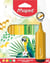 Lot de 4 surligneurs pointe moyenne Maped - Fluo'Peps Pastel