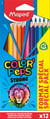 Lot de 12 crayons de couleur - Maped - Couleurs assorties - Color'Peps Strong