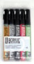 5 feutres Acrylic marqueurs - 1,2 mm - Couleurs Précieuses