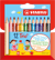 Lot de 12 crayons de couleur pointe moyenne - STABILO - Couleurs assorties - Trio court