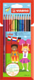 Lot de 12 crayons de couleur pointe moyenne - STABILO - Couleurs assorties - Color