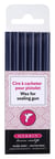 6 batons de cire à cacheter - bleu foncé