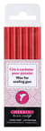6 batons de cire à cacheter - rouge