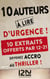 10 auteurs à lire d'urgence ! - extraits offerts
