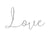 Tampon en bois love - 3,7x5,3 cm