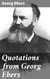 Quotations from Georg Ebers - Insightful Quotes From a Literary Master