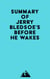 Summary of Jerry Bledsoe's Before He Wakes