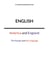 ENGLISH: America and England - The People and the Language