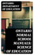 Ontario Normal School Manuals: Science of Education