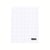 Cahier polypropylène - 24x32 cm - 96 pages - 5x5 mm - incolore