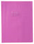 Protège-cahier + Marque-page  + Porte étiquette Clairefontaine - Violet - 24x32 - Grain Losange 18/100ème