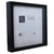 Vitrine avec passe-partout - 25 x 25 cm - Noir