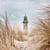 Toile 30x30 - Phare lointain