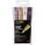 Lot de 4 marqueurs acryliques à base d'eau pointe conique extra-fine - Posca - couleurs métalliques
