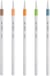 5 feutres Emott Natural Colors - Pointe fine 0,4 mm - Uni-ball -  Vert, Bleu de Saxe, Beige, Orange, Rose Saumon