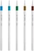 5 feutres Emott Island Colors - Pointe fine 0,4 mm - Uni-ball - Vert, Bleu, Turquoise, Jaune, Marron