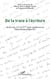De la trace à l'écriture - Actes des 6ème et 7ème web-conférences Potentialdys/Educ Art