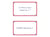 80 flashcards - 7,5 x 12,5 cm - Flash 2.0 Oxford - Uni blanc - cadre rouge
