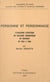 Personne et personnage - L'évolution esthétique du réalisme romanesque en occident de 1920 à 1950