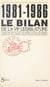 1981-1986, le bilan de la VIIe législature - Toutes les lois votées, les réalisations, l'évolution du pays, la nouvelle loi électorale