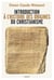 Introduction à l'histoire des origines du christianisme