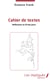 Cahier de texte - Réflexions au fil des jours