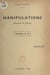 Cahier de manipulations (physique et chimie) - Première C, M. Programme 1957