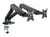 T'nB - Kit de montage pour double bras support articulé a écrans LCD / plasma - noir