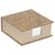 Bloc cube 320 feuillets unis - 11 x 11 x 5 cm - Jeans et Cocoa