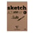 Bloc de dessin Clairefontaine - Marron - A3 29,7 x 42 cm - Sketch bloc spiralé - 100 feuilles