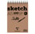 Bloc de dessin Clairefontaine - Marron - A5 14,8 x 21 cm - Sketch bloc spiralé - 100 feuilles