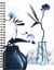 Carnet à spirale - Format A5 14,8 x 21 cm - Inkebana - Clairefontaine - 120 pages lignées - bleu