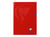 Cahier Mimesys rouge - 21 x 29.7 cm - 96 pages - Grands carreaux