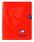 Cahier polypro Clairefontaine - rouge - 17 x 22 cm - Mimesys - 48 pages grands carreaux 