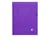 Cahier polypro - 24 x 32 cm - Mimesys -Clairefontaine - 96 pages grands carreaux - Violet