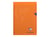 Cahier polypro - Format A4 21 x 29.7 cm - Mimesys -Clairefontaine - 96 pages grands carreaux - Orange
